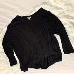 Ribbed Three Quarter Sleeve Old Navy Top